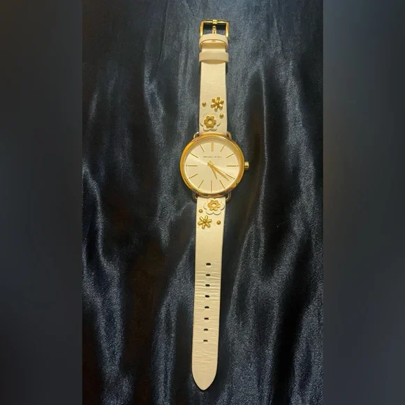 Michael Kors | Other | Very Cute White And Gold Watch From  display picture 1
